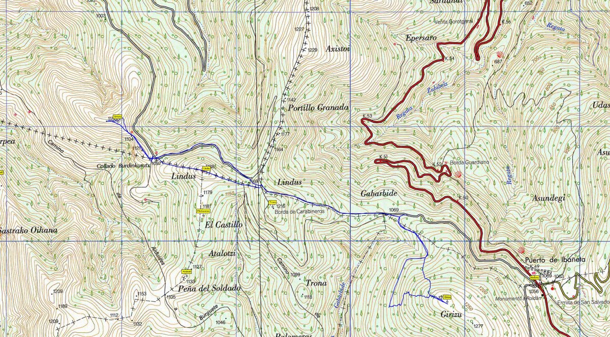 MAPA: Girizu, Urtarai eta Lindus