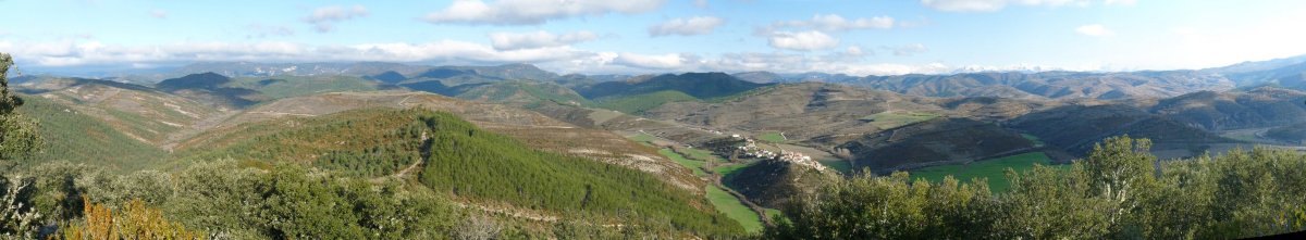 Zaraitzuko panorama, Santa Kolonba gaineko harrietatik