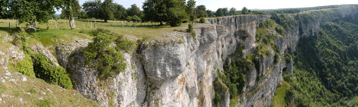 Urederra gaineko amildegia