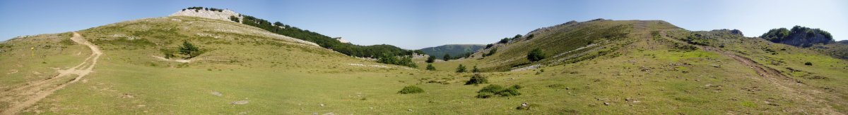 Aranguren eta Arlutz arteko lepotik ikuspegi zabala