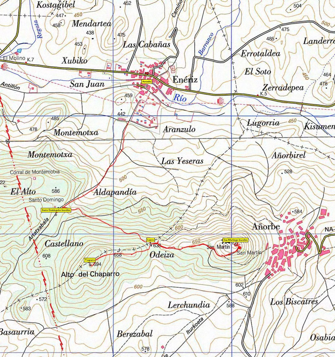 MAPA: Txaparro-San Martin