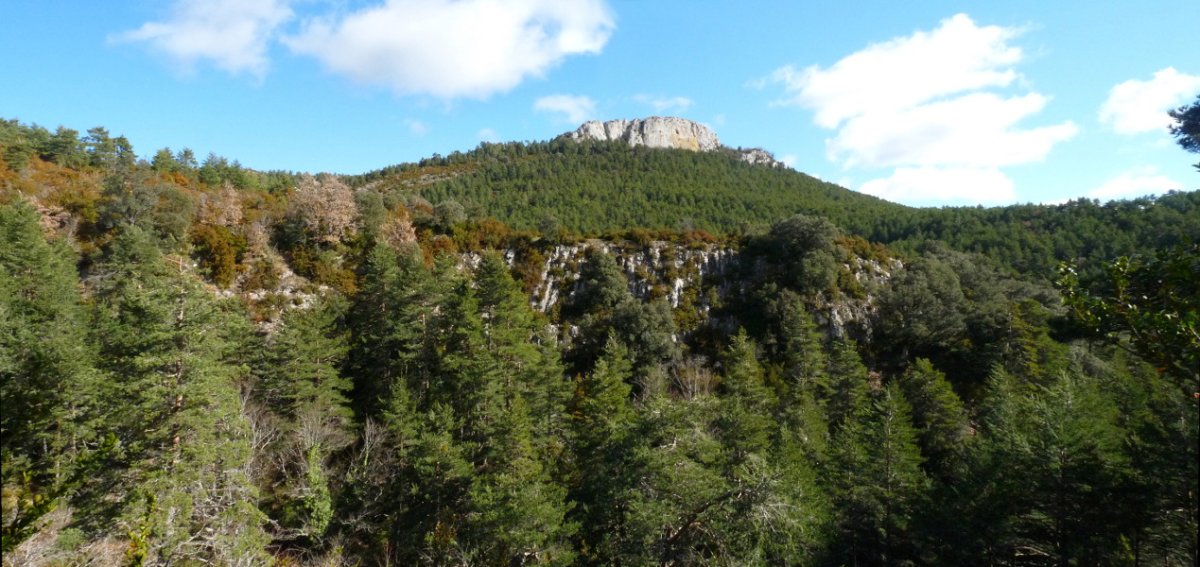 Alduko Harria, Atagaitzeko arroilaren gainean