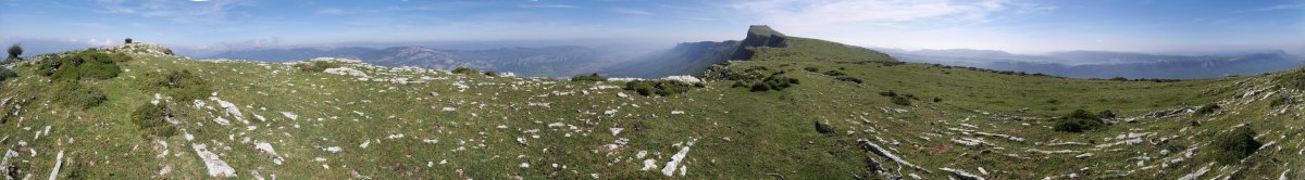 Ihurbain eta Beriain arteko eremuaren panoramika
