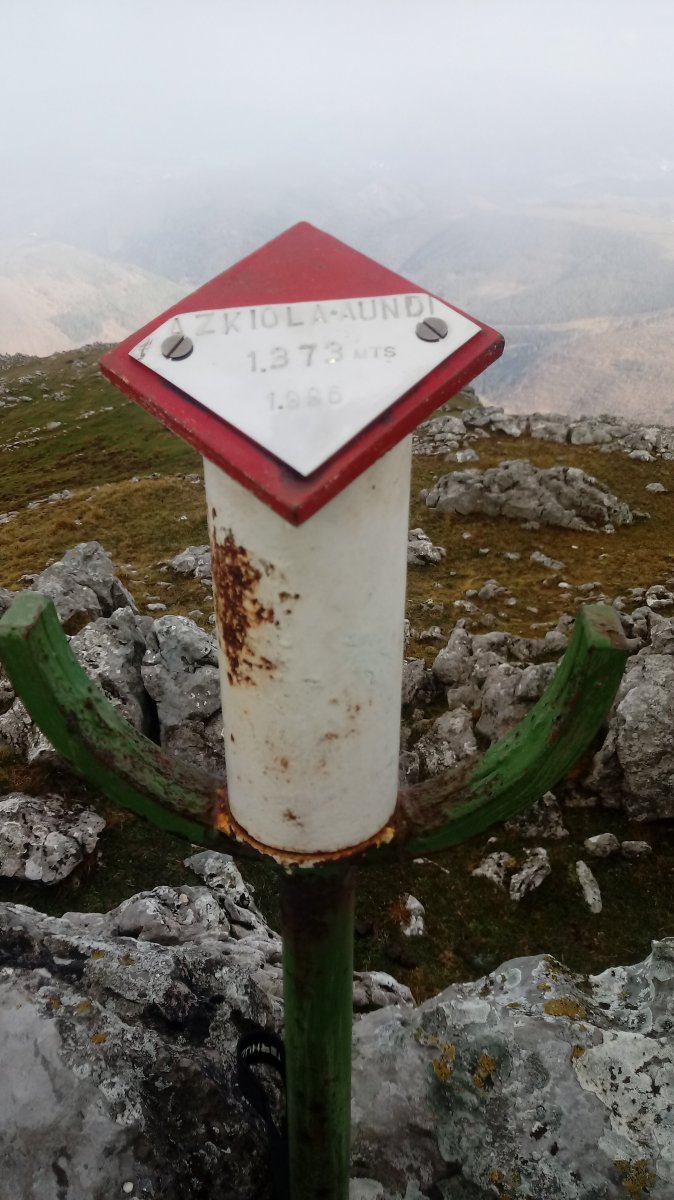 Aizkolaundi (1371) postontziaren xehetasuna