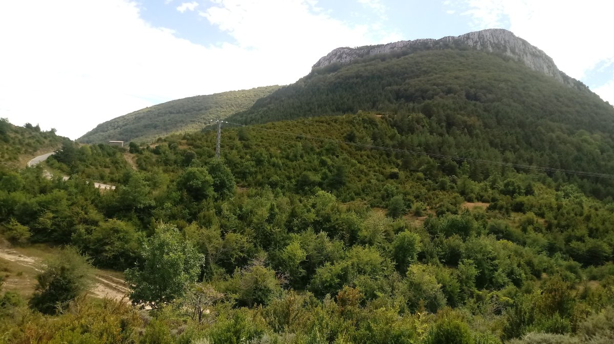 Josepita lepoa eta Pausaran mendia Imizkotz aldetik