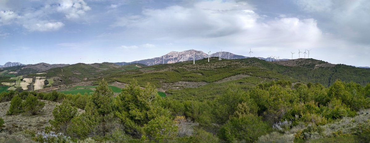 Valdeneroko haizerrotak Alto del Cielotik