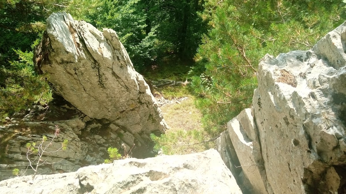 Igardakua (1499m) tontorraldeko harkaiztegia
