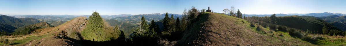 Mandoiako tontorretik 360ºtako ikuspegia