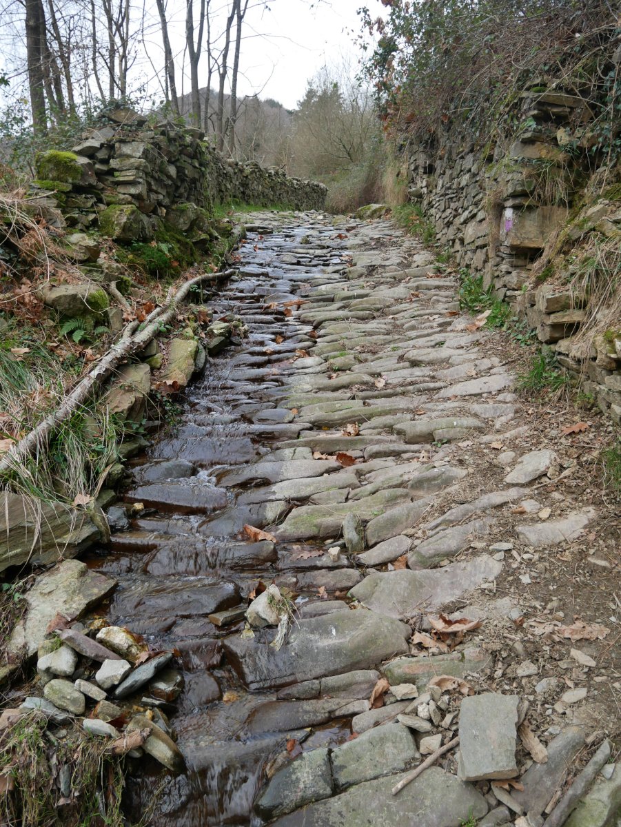 Harrizko estrata, Zubietan, bidearen hasieran