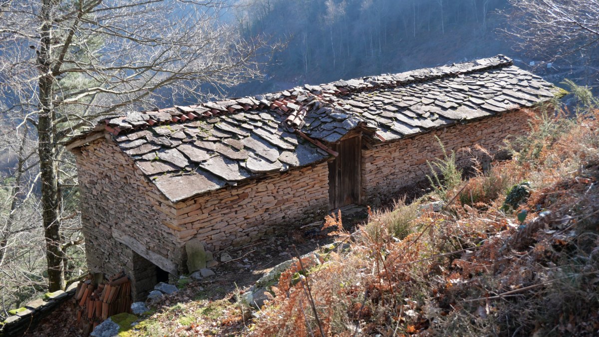 Artzain borda bide bazterrean, Sarekoa auzoan