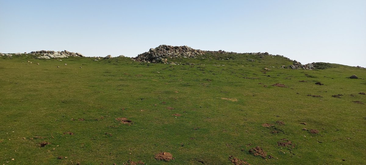 Leizar Atheka (1414m) tontorraldea hegoaldetik