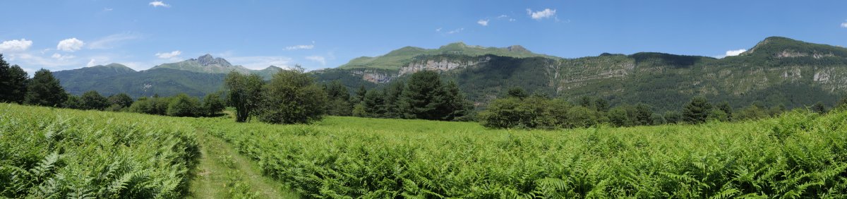 Belaguako mendiak Dronda aldeko bidetik