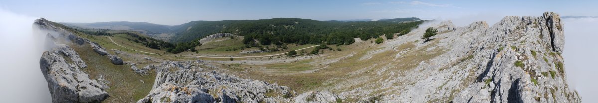 San Adrian aldeko ertza eta hegoaldeko panoramika