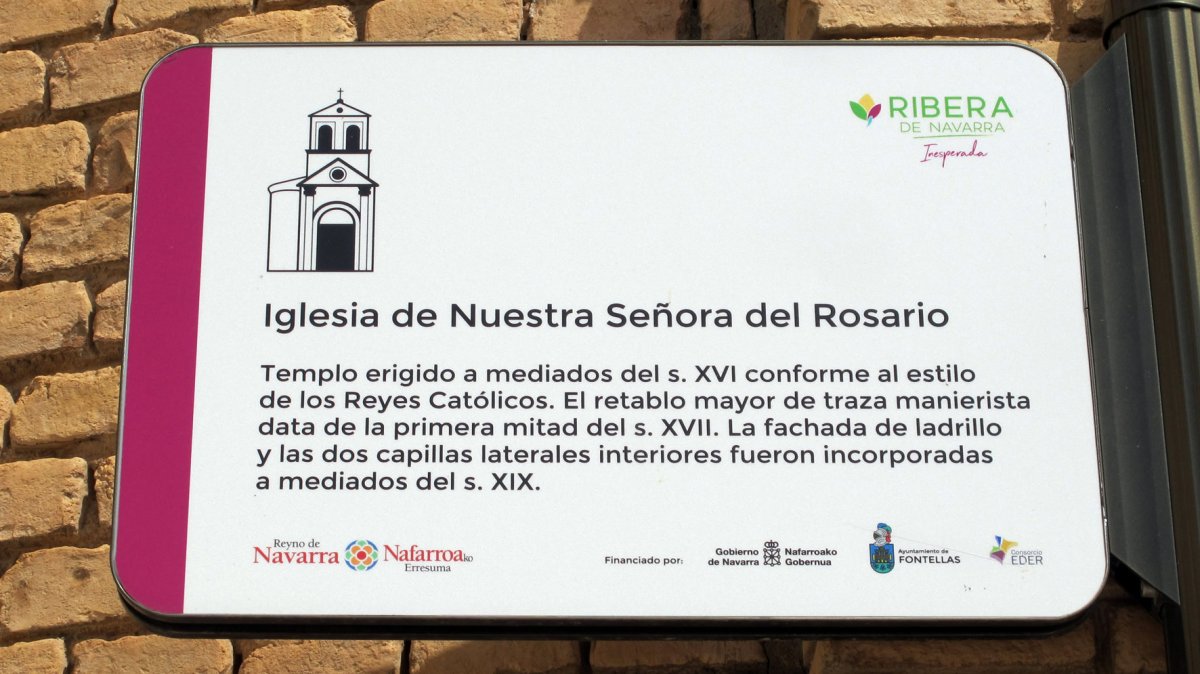 Errosarioko Andra Maria eliza, Fontellas