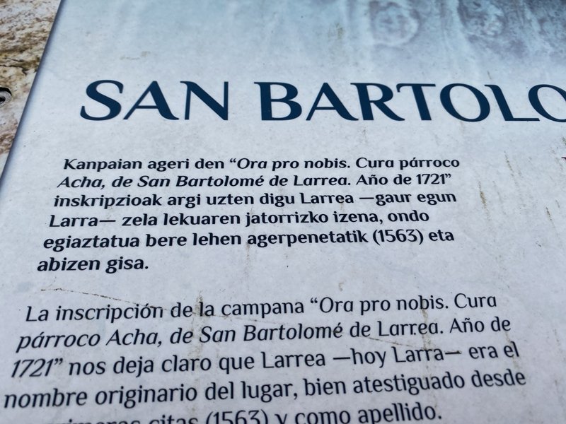 San Bartolome Ermita. Laudio (Larra)